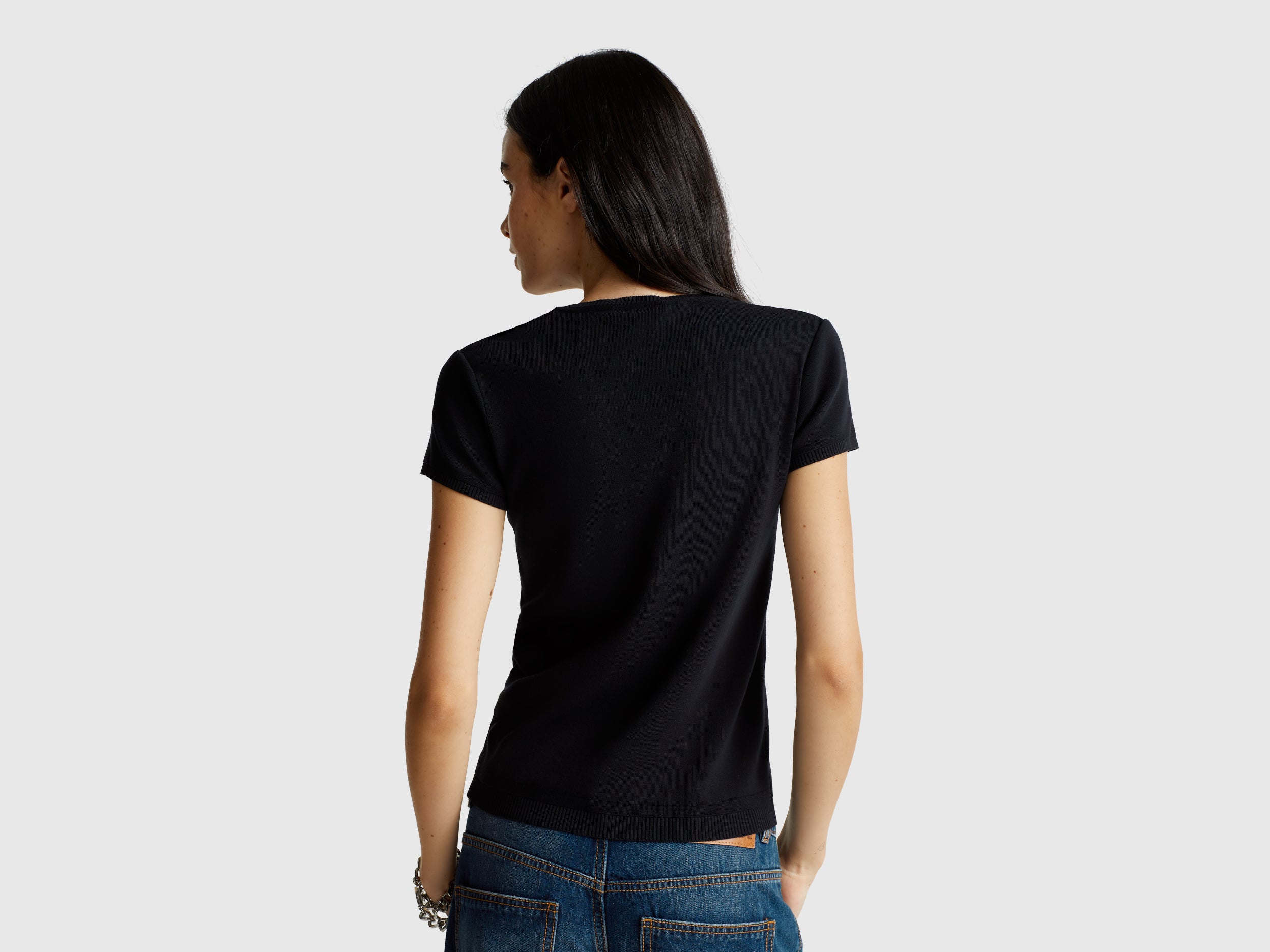 Camisola de manga curta em algodão puro - ucb_image_B
