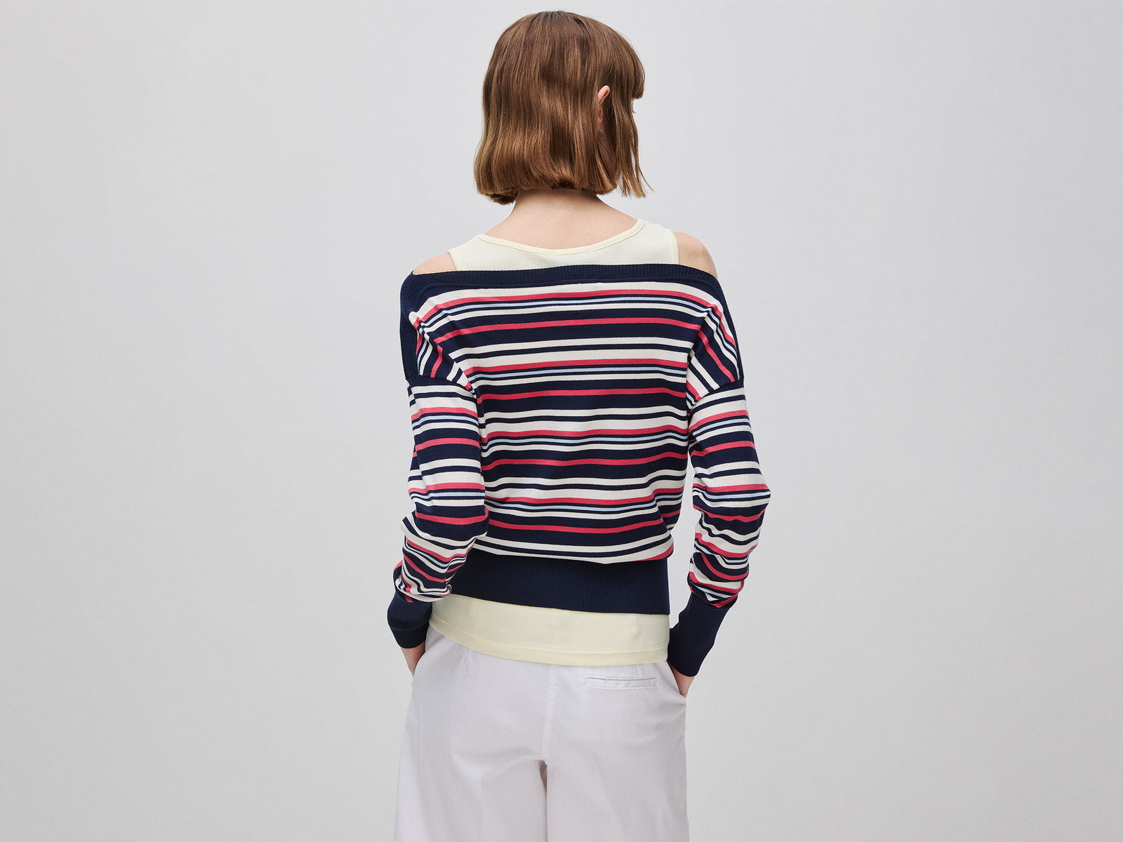 Camisola às riscas com decote à barco - ucb_image_B
