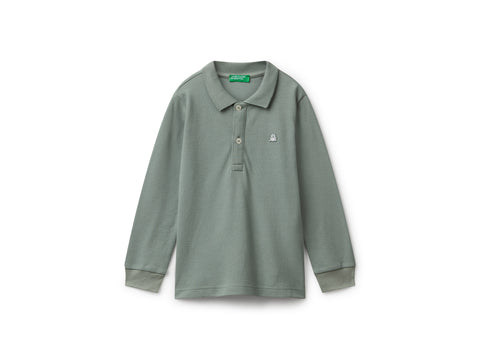Polo de manga comprida em algodão - ucb_image_FS