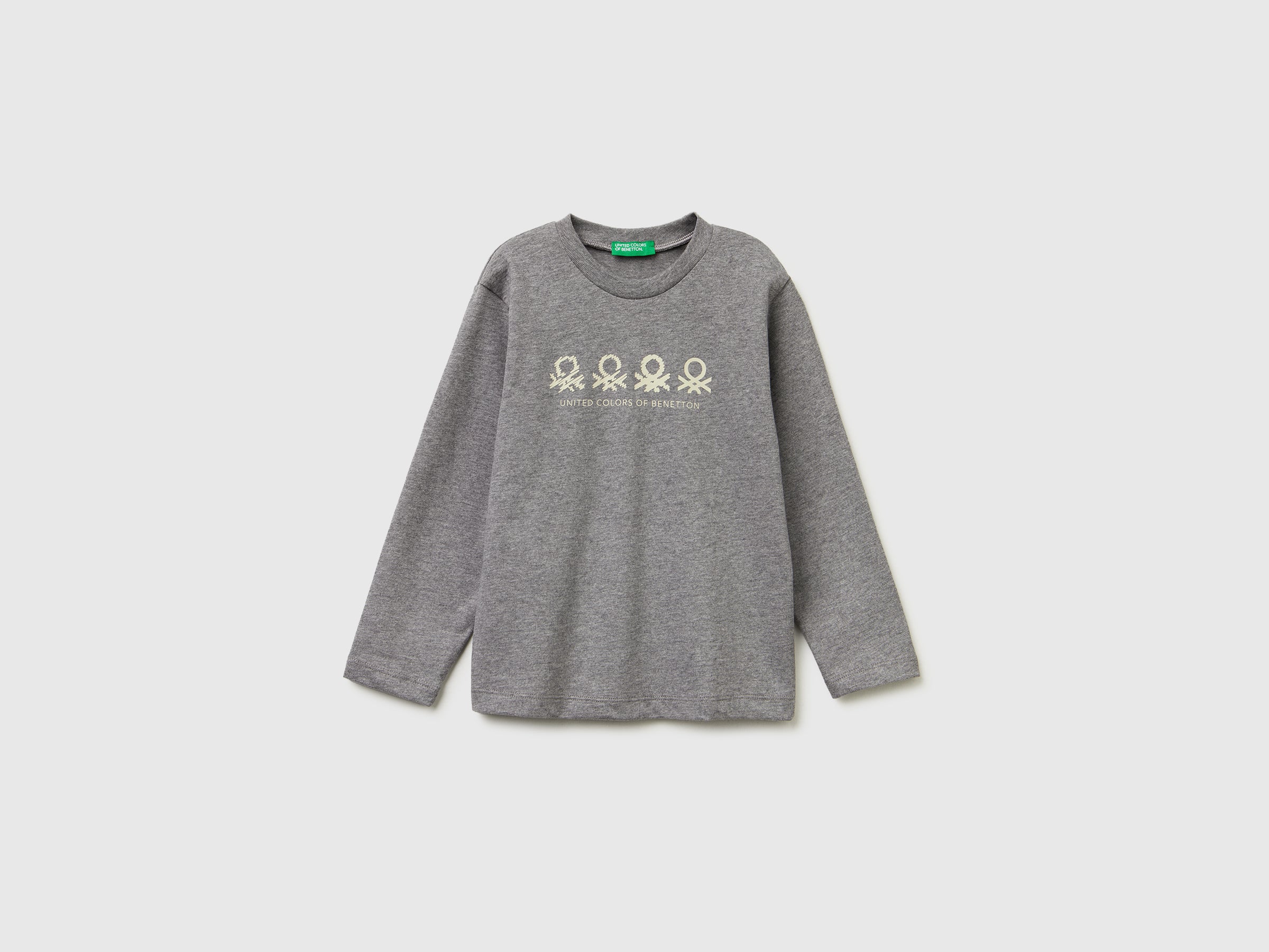 T-shirt de gola redonda em algodão quente - ucb_image_FS