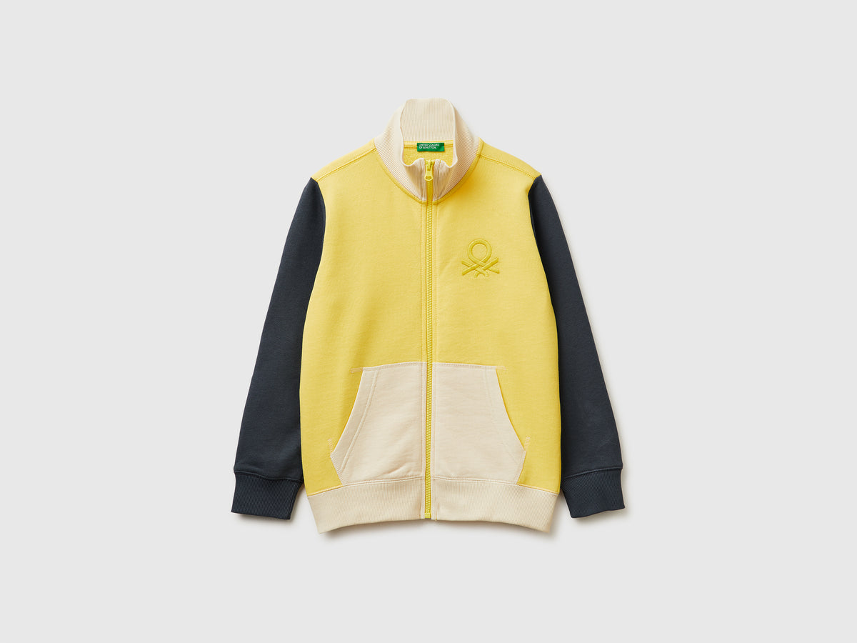 Casaco com fecho de correr em algodão puro - ucb_image_FS