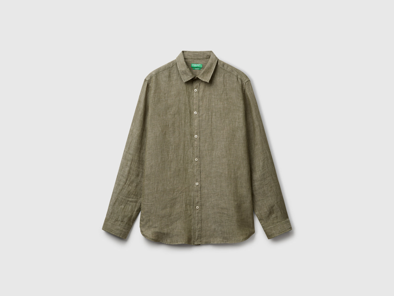 Camisa verde militar em linho puro - ucb_image_FS