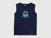 Organic cotton tank top with logo print - ucb_image_FS