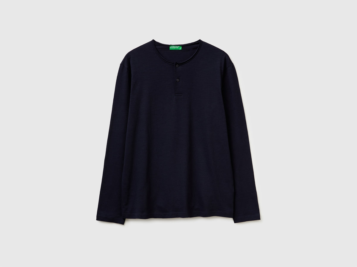 T-shirt with henley neck - ucb_image_FS