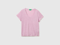T-shirt de gola redonda em linho puro - ucb_image_FS
