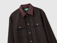 Maxi camisa com gola em contraste - ucb_image_FY