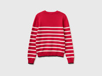 Striped sweater with embroidered writing - ucb_image_BS