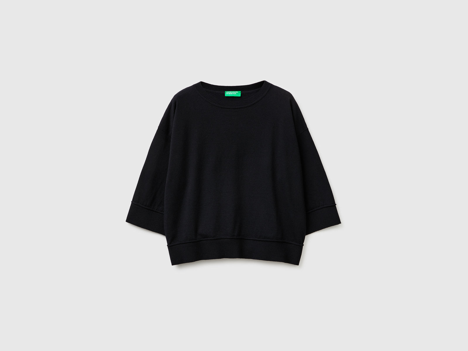 Crew neck sweater in cotton and wool - ucb_image_FS