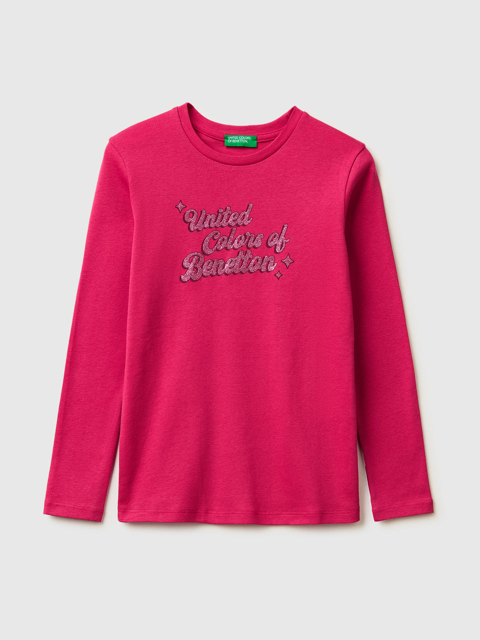 T-shirt com logótipo glitter em algodão orgânico - ucb_image_FS