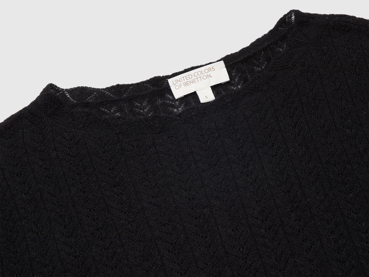 Camisola perfurada em mistura de lã ultraligeira - ucb_image_DS1