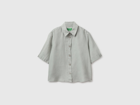Short shirt in pure linen - ucb_image_FS
