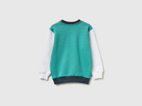 Organic cotton sweatshirt with logo print - ucb_image_BS