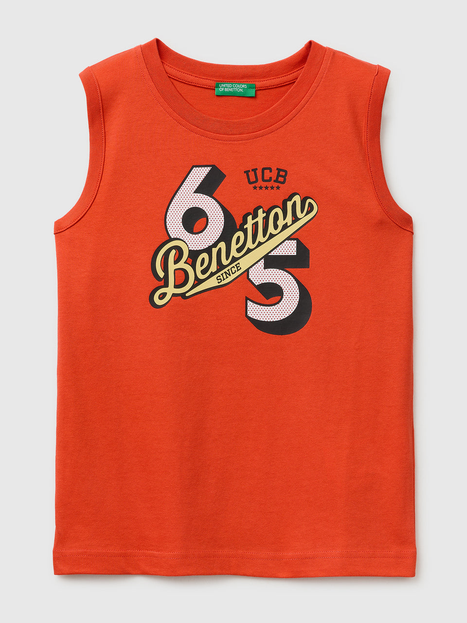 Organic cotton tank top with logo print - ucb_image_FS