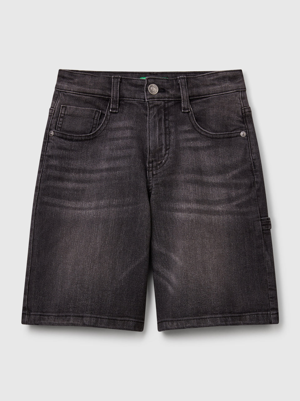 Straight fit denim bermudas - ucb_image_FS