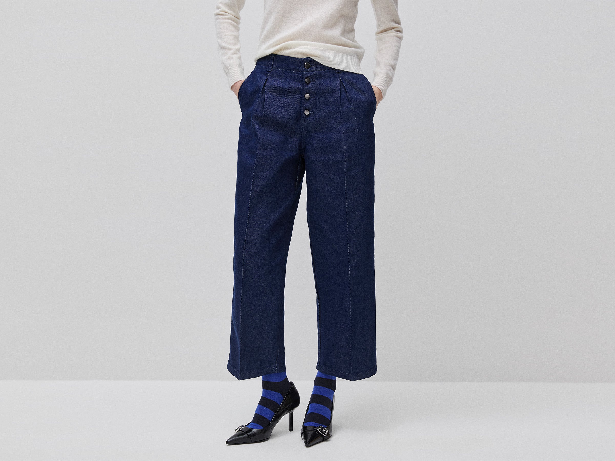 Jeans wide fit com lurex - ucb_image_F