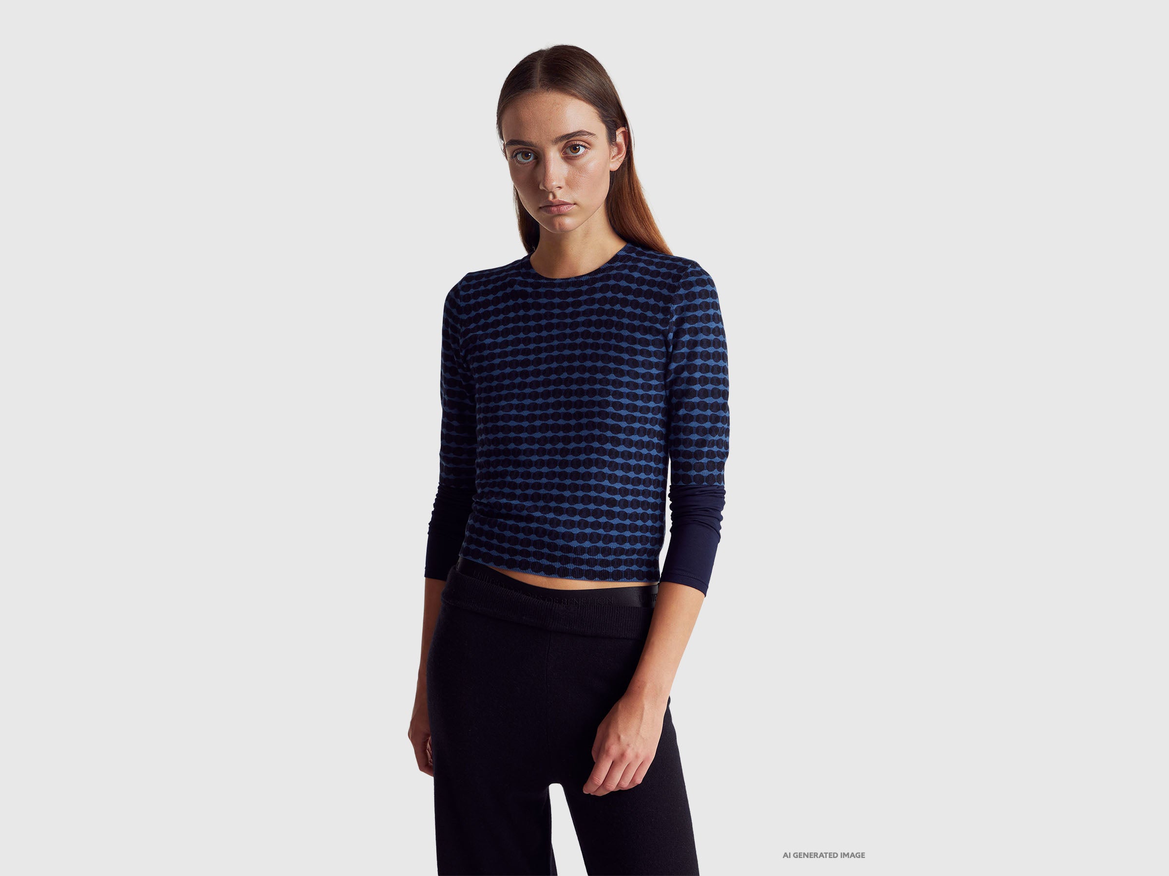 Camisola de manga curta em mistura de viscose - ucb_image_F