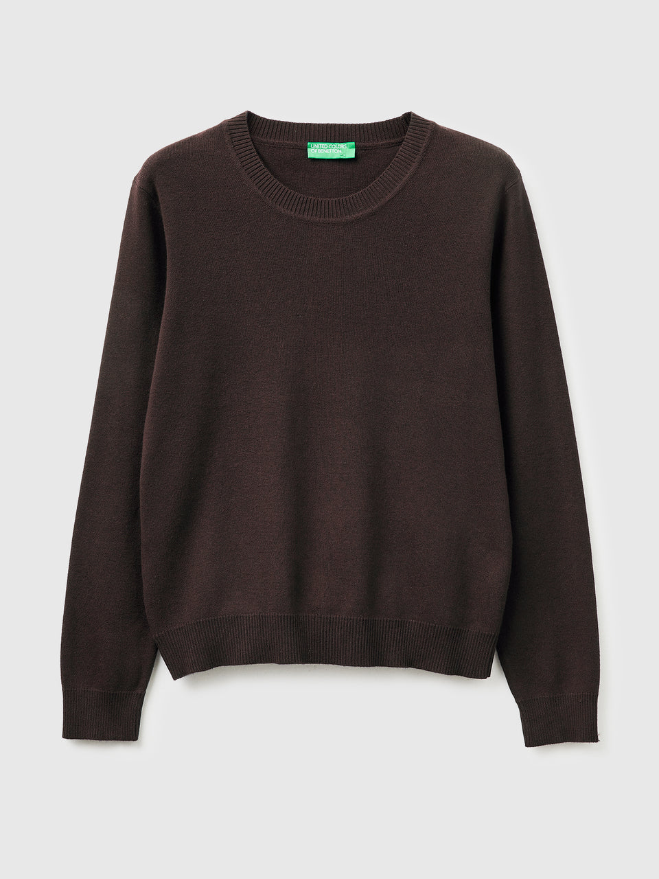 Brown sweater in tricot cotton - ucb_image_FS