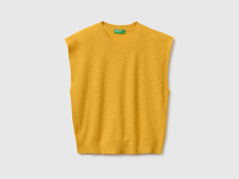 Camisola sem mangas em mistura de linho - ucb_image_FS