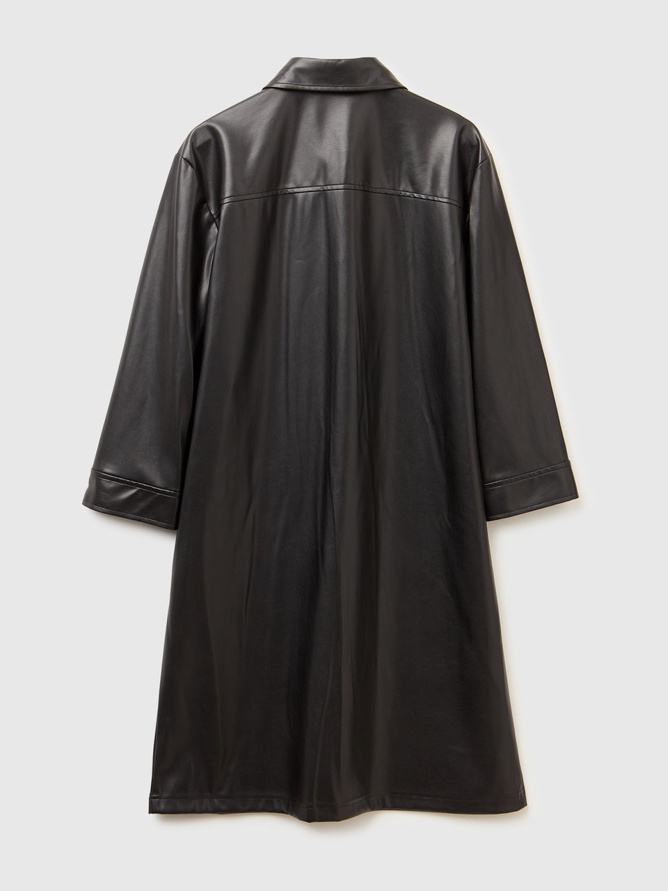 Vestido com gola em tecido efeito pele - ucb_image_BS