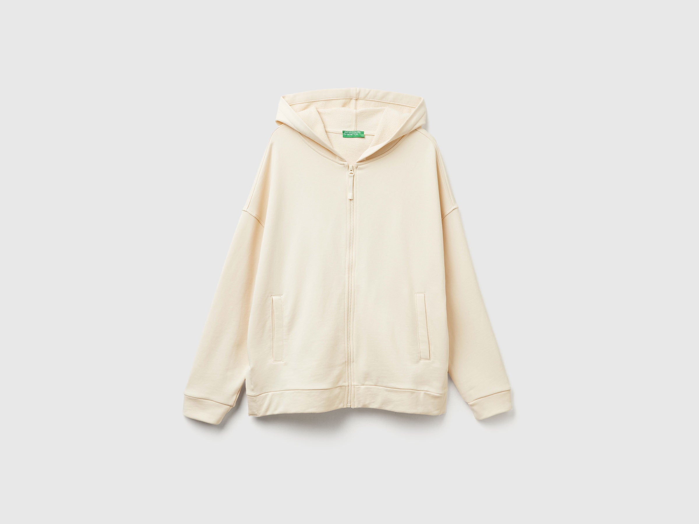 Casaco 100% algodão com fecho de correr e capuz - ucb_image_FS