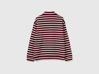 Striped sweatshirt polo shirt - ucb_image_BS