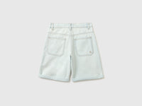 Denim Bermuda shorts with cuffs - ucb_image_BS