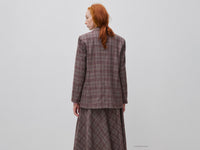 Blazer tartan trespassado em viscose mista - ucb_image_B