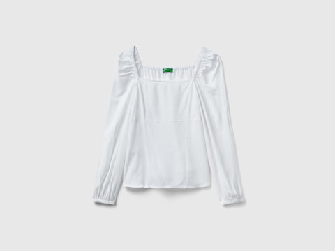 Blusa slim fit com decote quadrado - ucb_image_FS