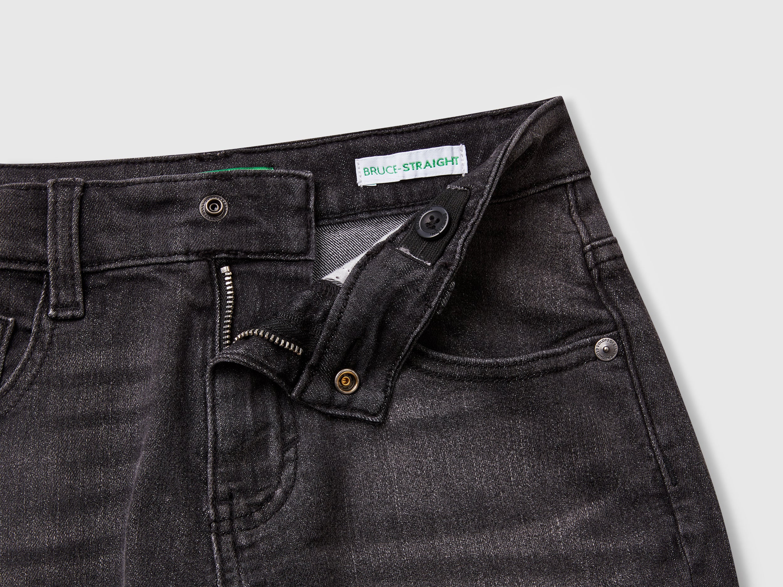 Straight fit denim bermudas - ucb_image_DS1