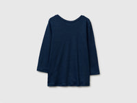 Boat-neck T-shirt in pure linen - ucb_image_BS