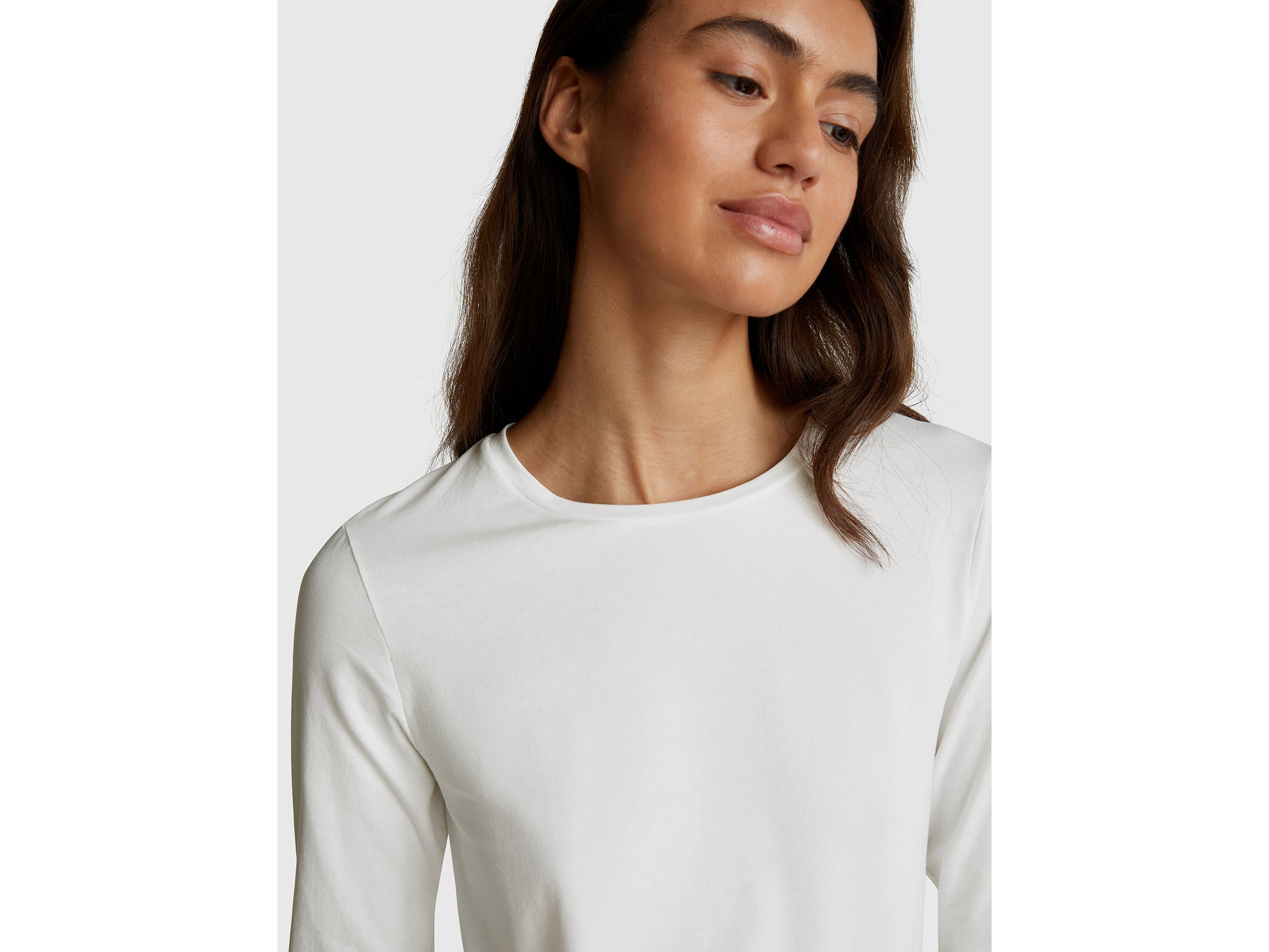 Long sleeve t-shirt in super stretch cotton - ucb_image_FY