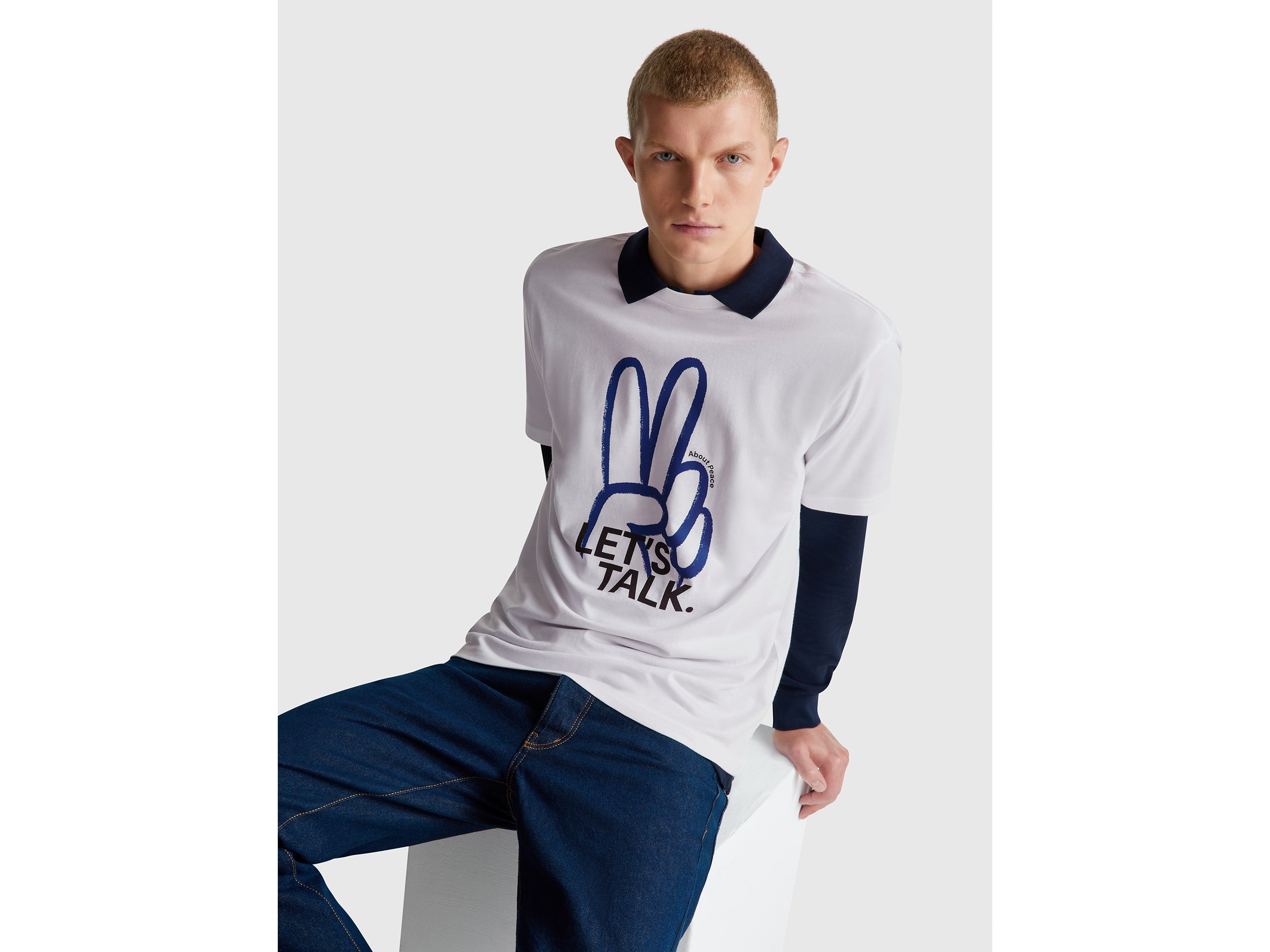 T-shirt relaxed fit com estampa - ucb_image_FY