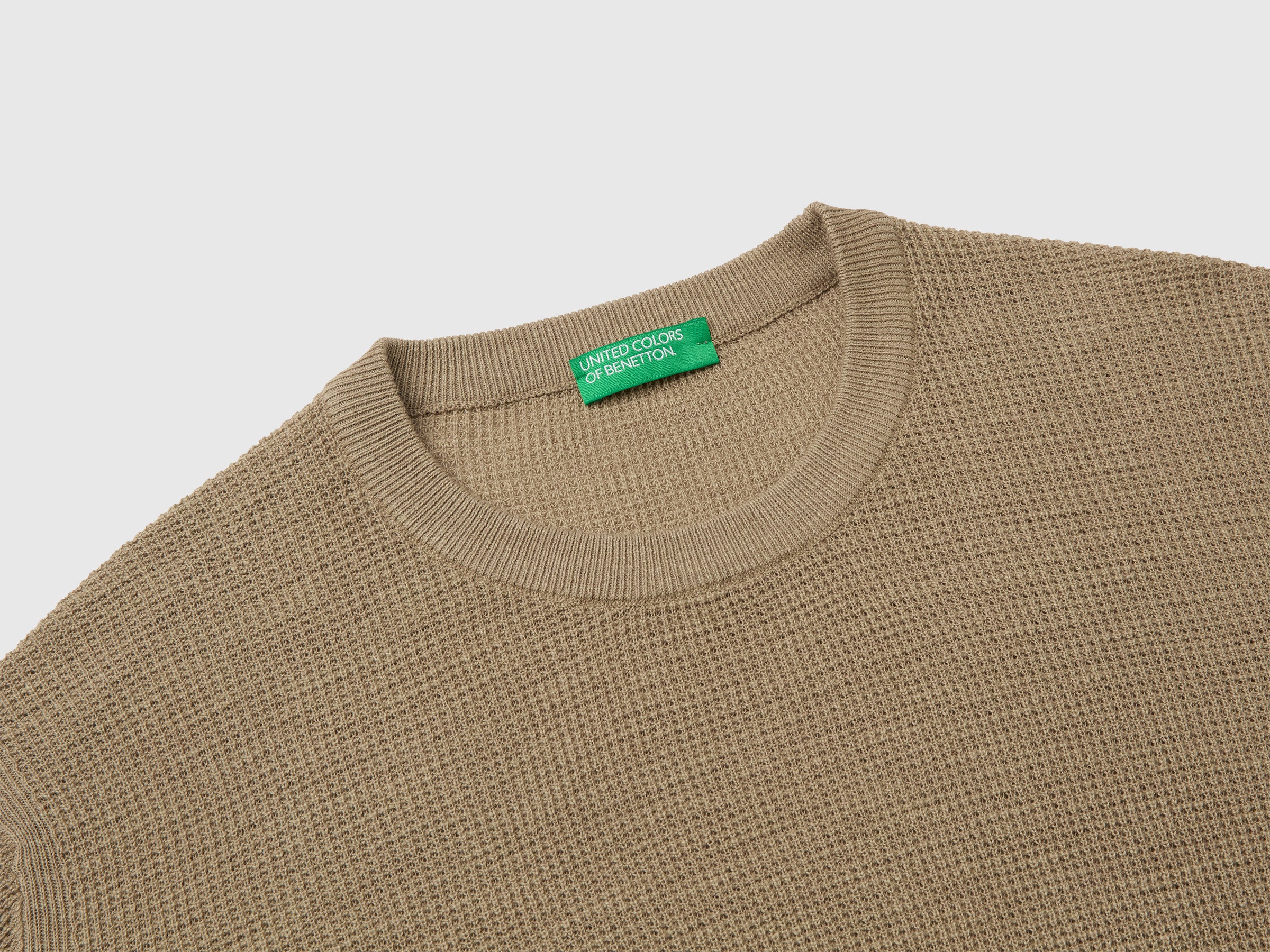 Crew neck sweater in linen blend - ucb_image_DS1
