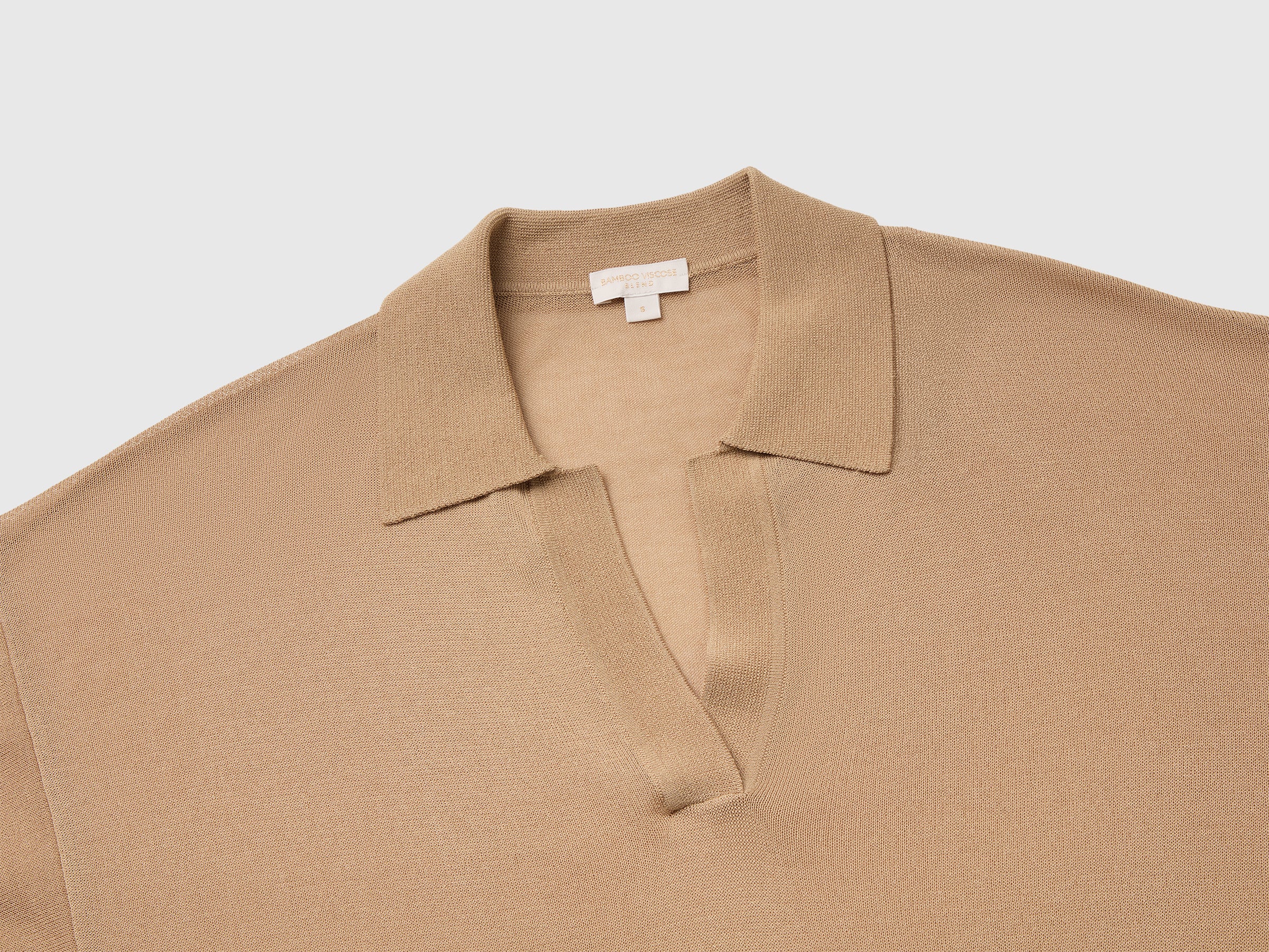 Polo de malha em mistura de viscose de bambu - ucb_image_DS1