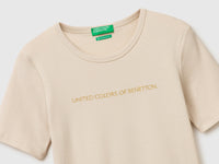 T-shirt de manga curta com logótipo glitter - ucb_image_DS1