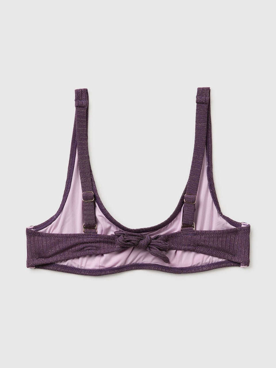 Ribbed beach bra with lurex - ucb_image_BS