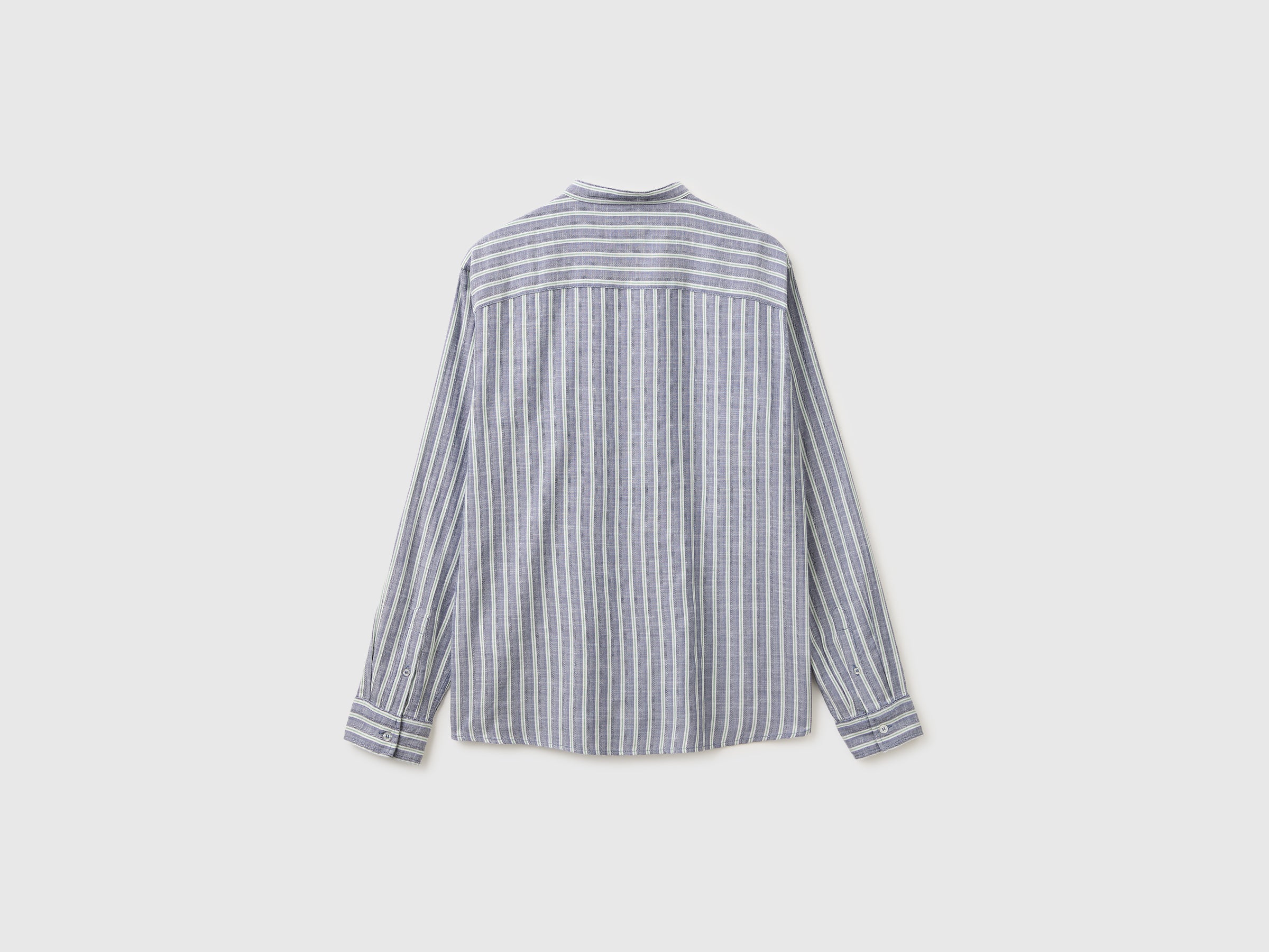 Camisa com carcela de botões riscada - ucb_image_BS