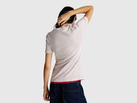 T-shirt em algodão puro com decote em V - ucb_image_B