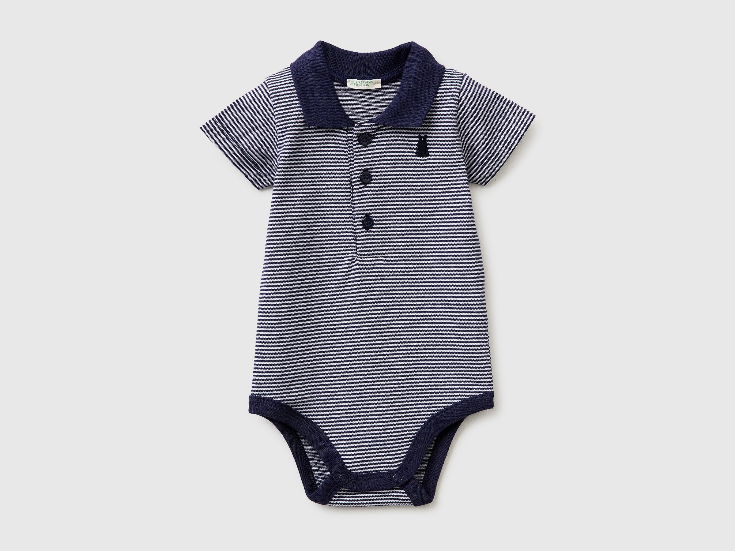 Polo onesie in stretch cotton - ucb_image_FS