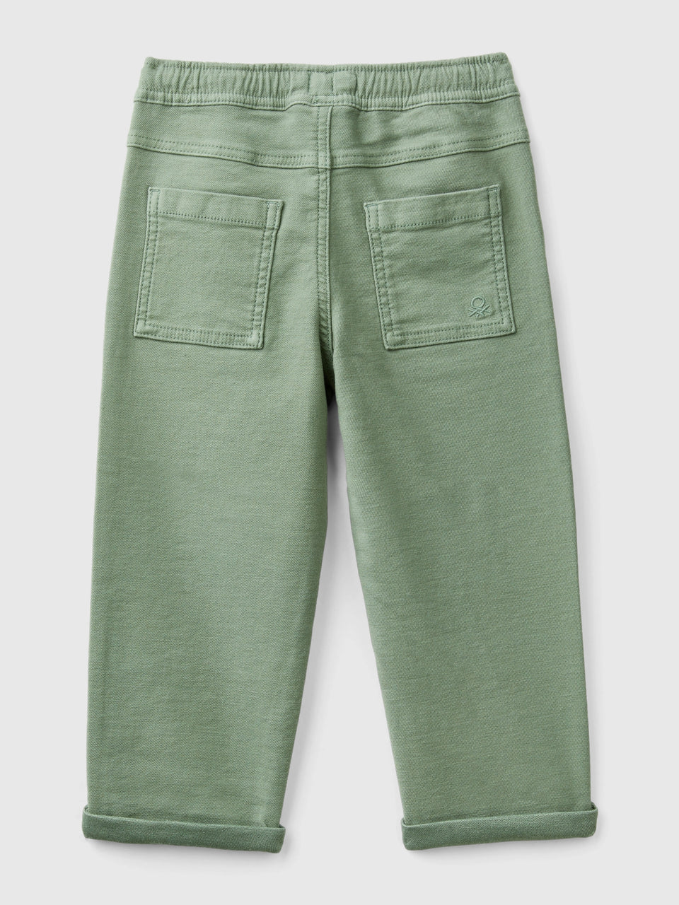 Joggers em mistura de algodão com cordão de ajuste - ucb_image_BS