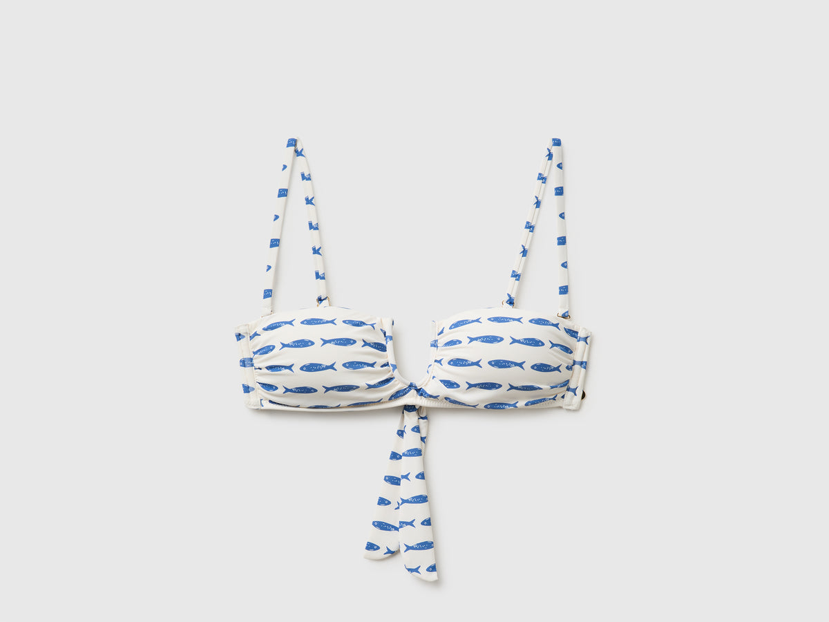 Bandeau de biquíni com estampado sardinhas - ucb_image_FS