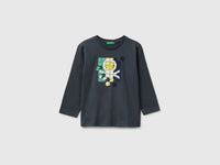 T-shirt com estampa logótipo em algodão orgânico - ucb_image_FS