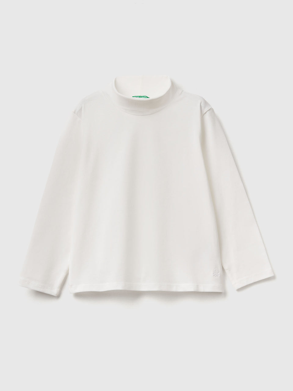 T-shirt de gola alta em algodão stretch - ucb_image_FS