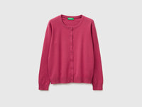 Plum cardigan in cotton tricot - ucb_image_FS