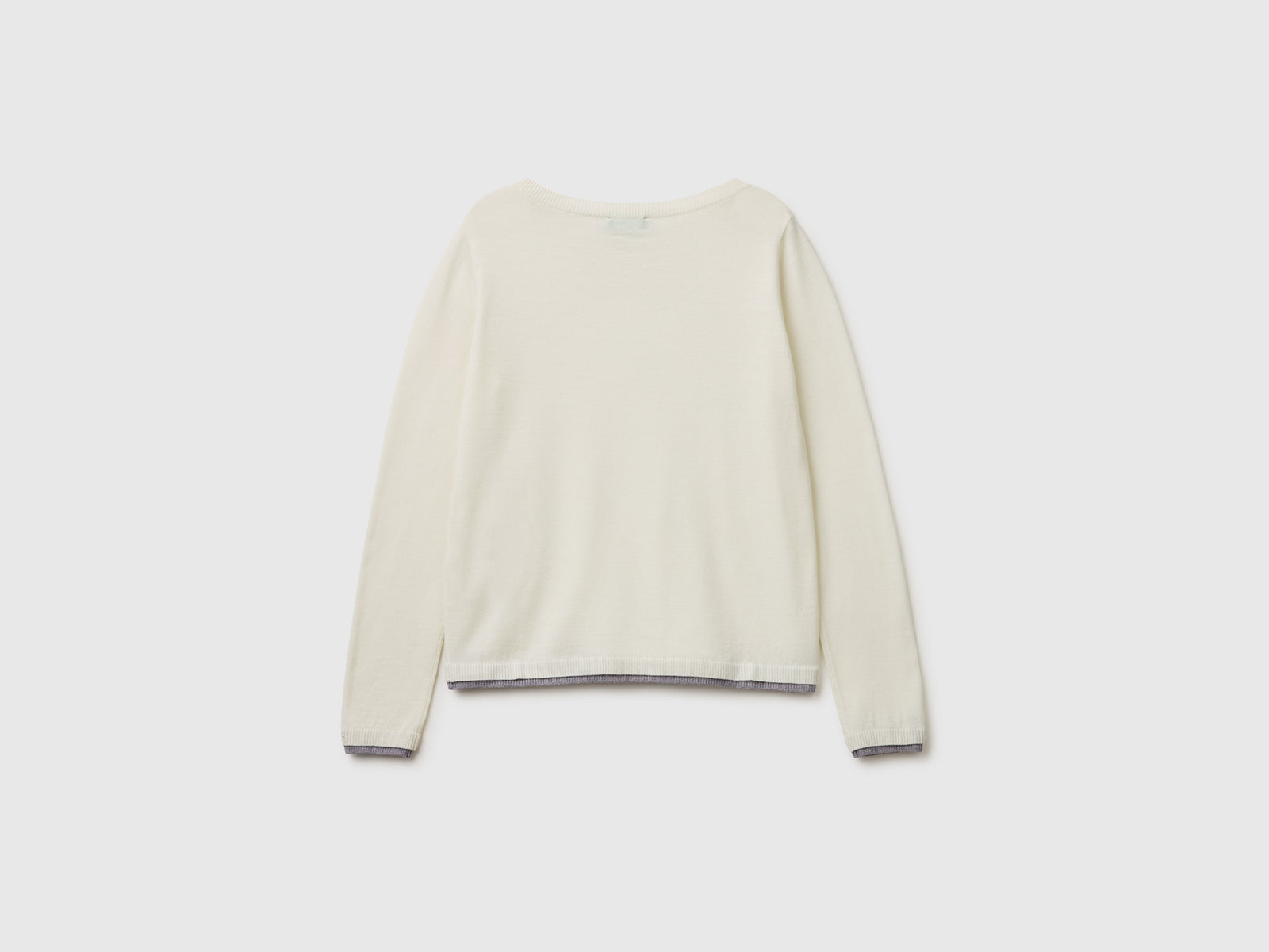 100% Merino wool boat neck sweater - ucb_image_BS