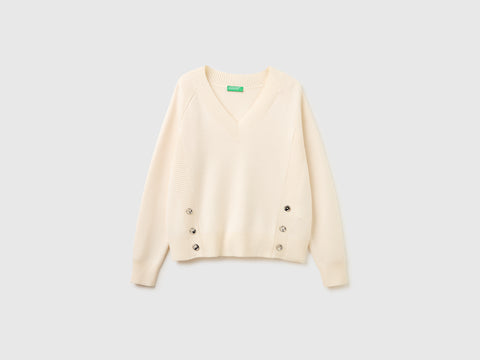 Camisola trabalhada com decote em V - ucb_image_FS