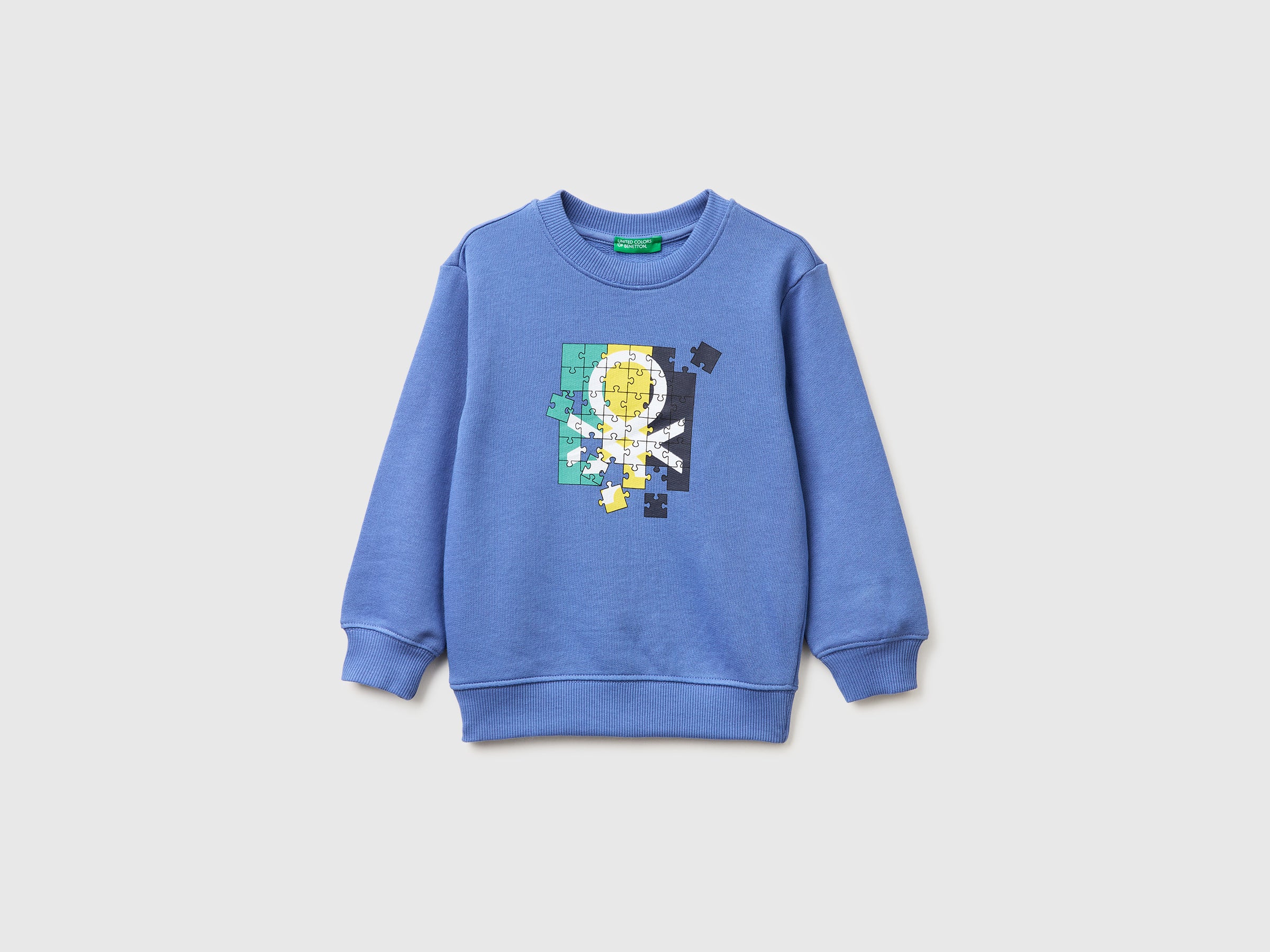 Organic cotton sweatshirt with logo print - ucb_image_FS
