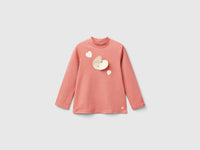 T-shirt de gola alta com patch corações - ucb_image_FS