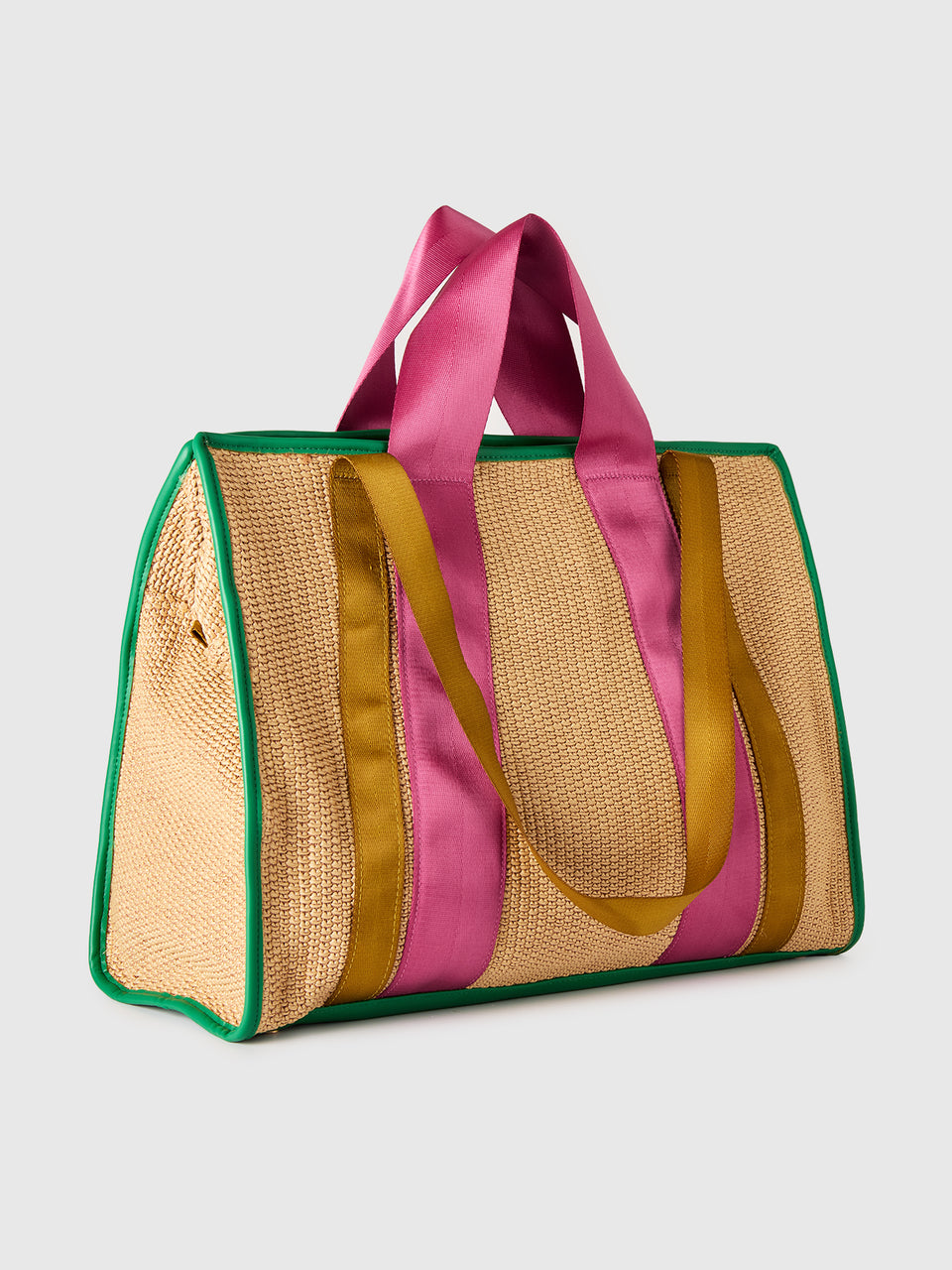 Maxi tote bag in raffia - ucb_image_BS