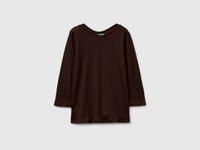 Boat-neck T-shirt in pure linen - ucb_image_FS